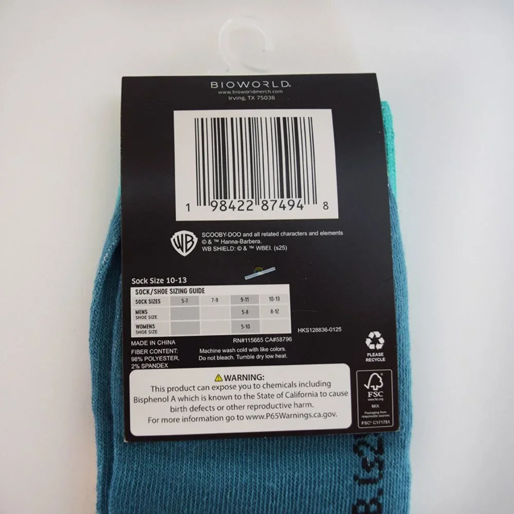 Scooby Doo Men's Crew Socks